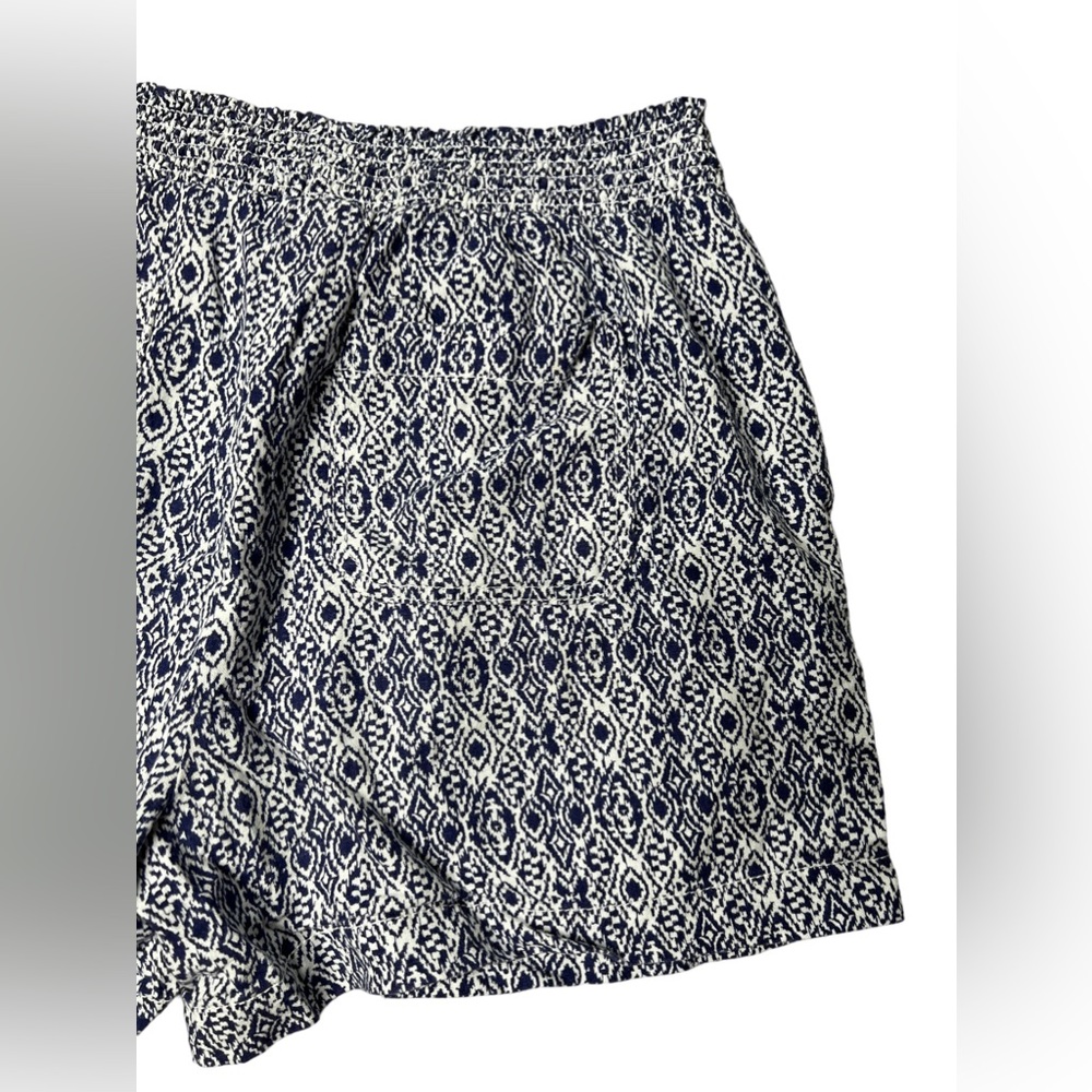 Briggs New York Size XL Women’s Shorts Linen Blend Pull-On Summer Blue White - Picture 7 of 16